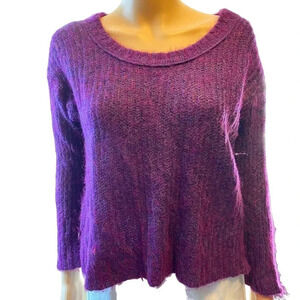 Wool Mohair Nylon Blend Sweater Women Size S/M